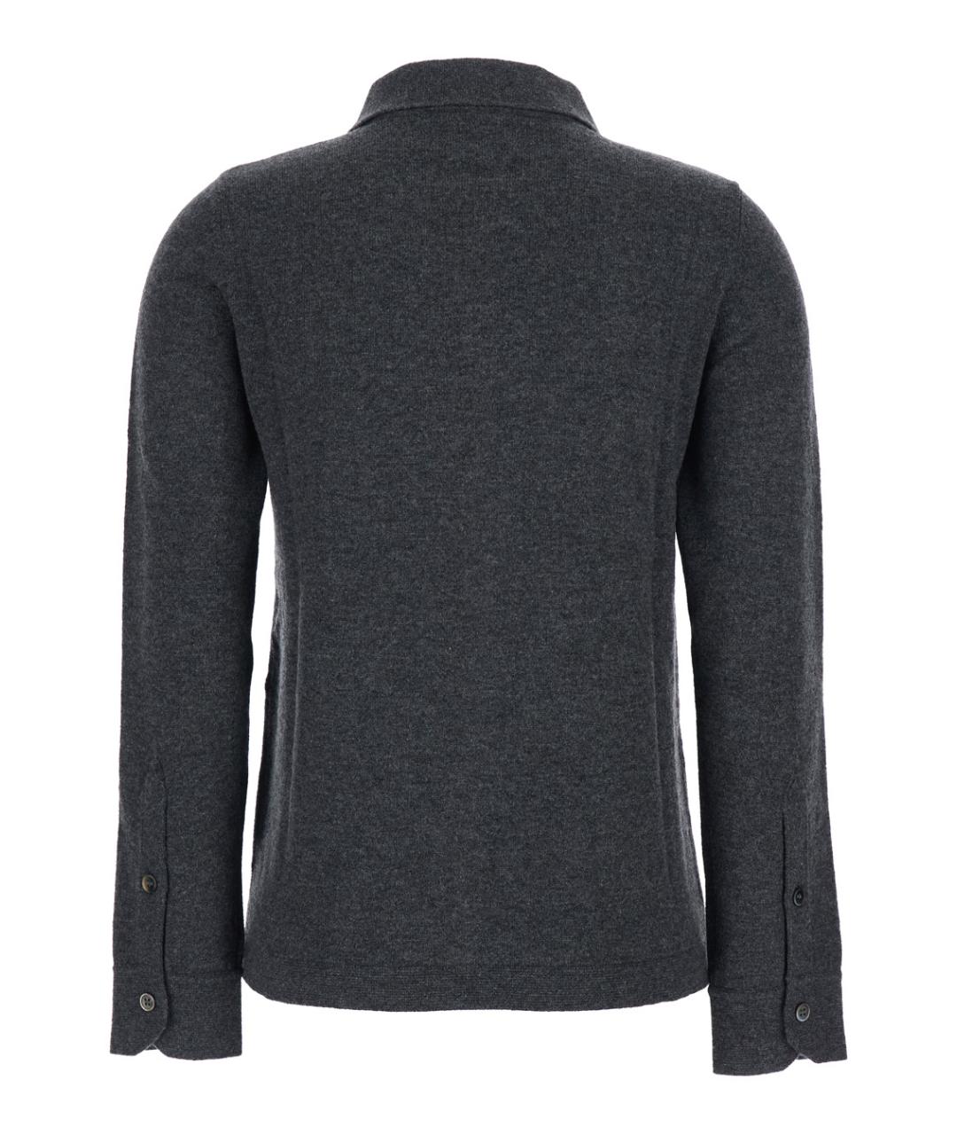 PLAIN Серый кашемировый джемпер / свитер, фото 2