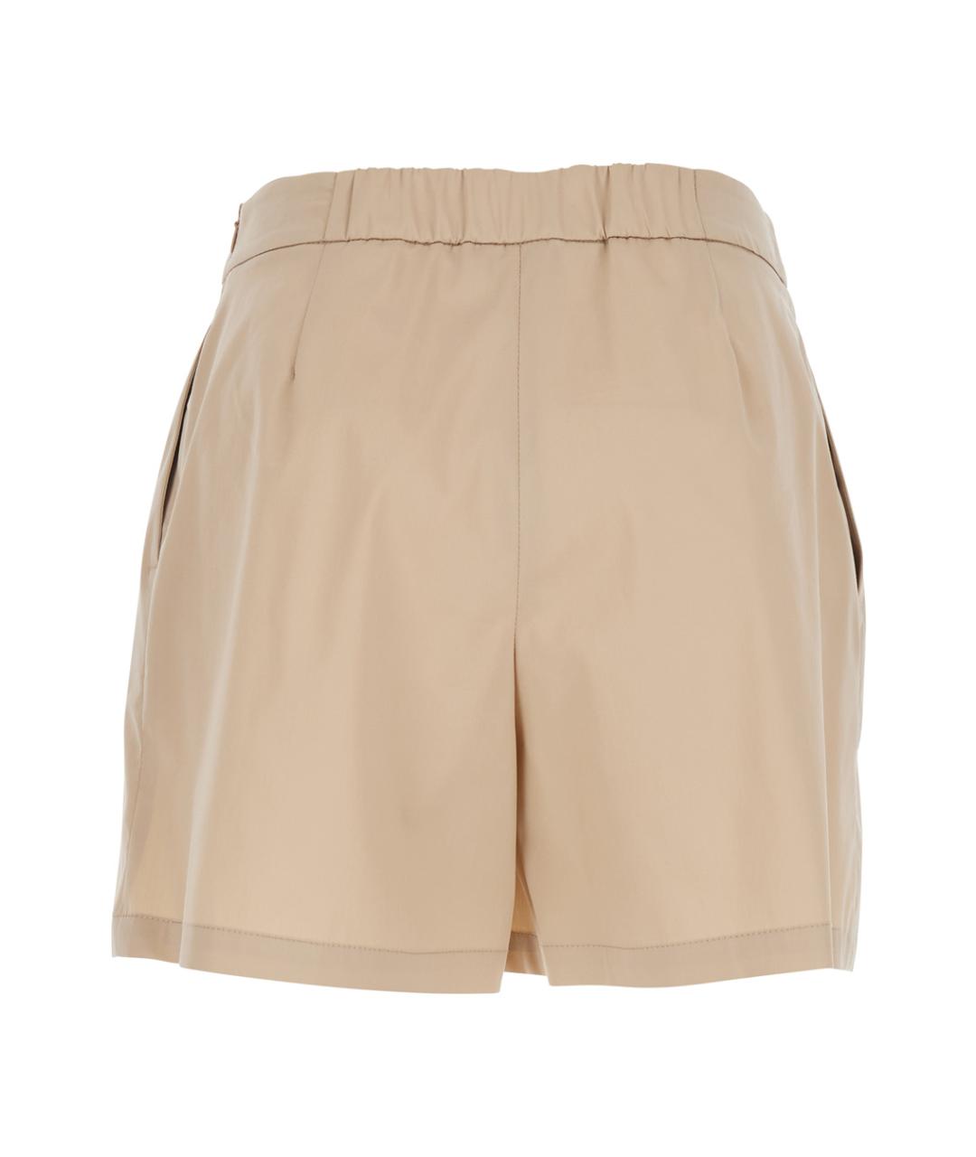 PLAIN Бежевые хлопковые шорты, фото 2