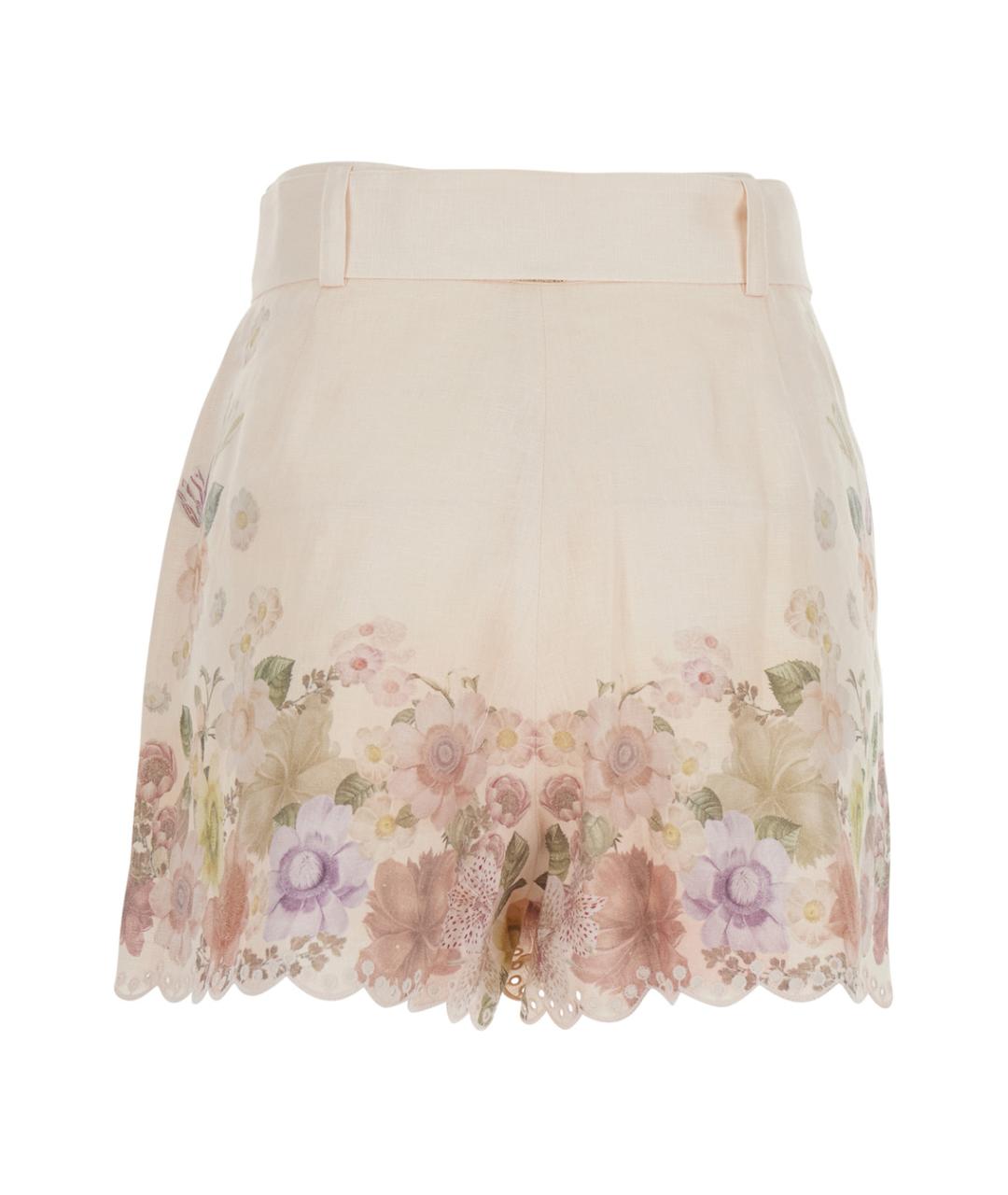 TWIN-SET Бежевые льняные шорты, фото 2