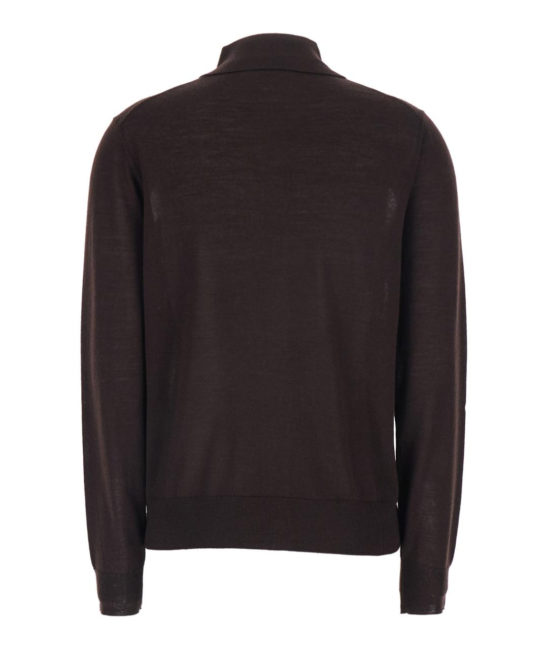 P.A.R.O.S.H. Коричневый шерстяной кардиган, фото 2
