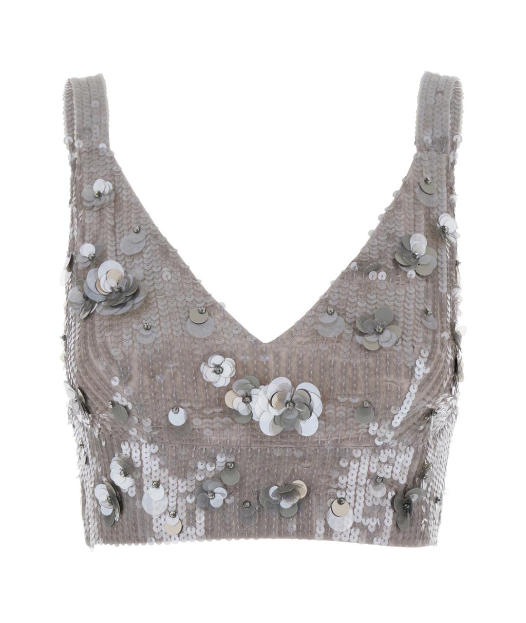 P.A.R.O.S.H. Серебряная майка, фото 1