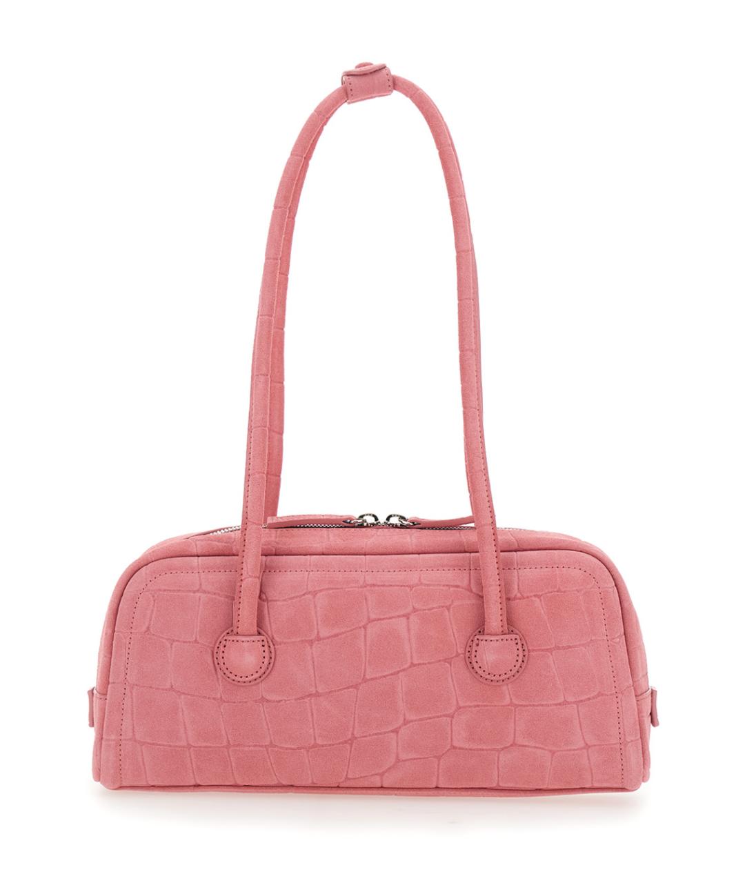 MARGESHERWOOD Розовая замшевая сумка через плечо, фото 2