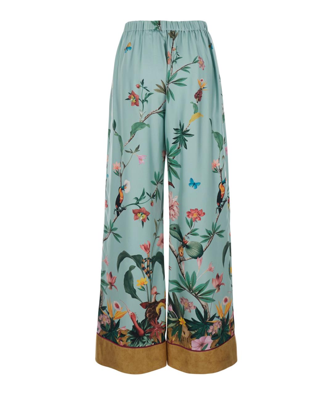 LA DOUBLEJ Мульти шелковые прямые брюки, фото 2