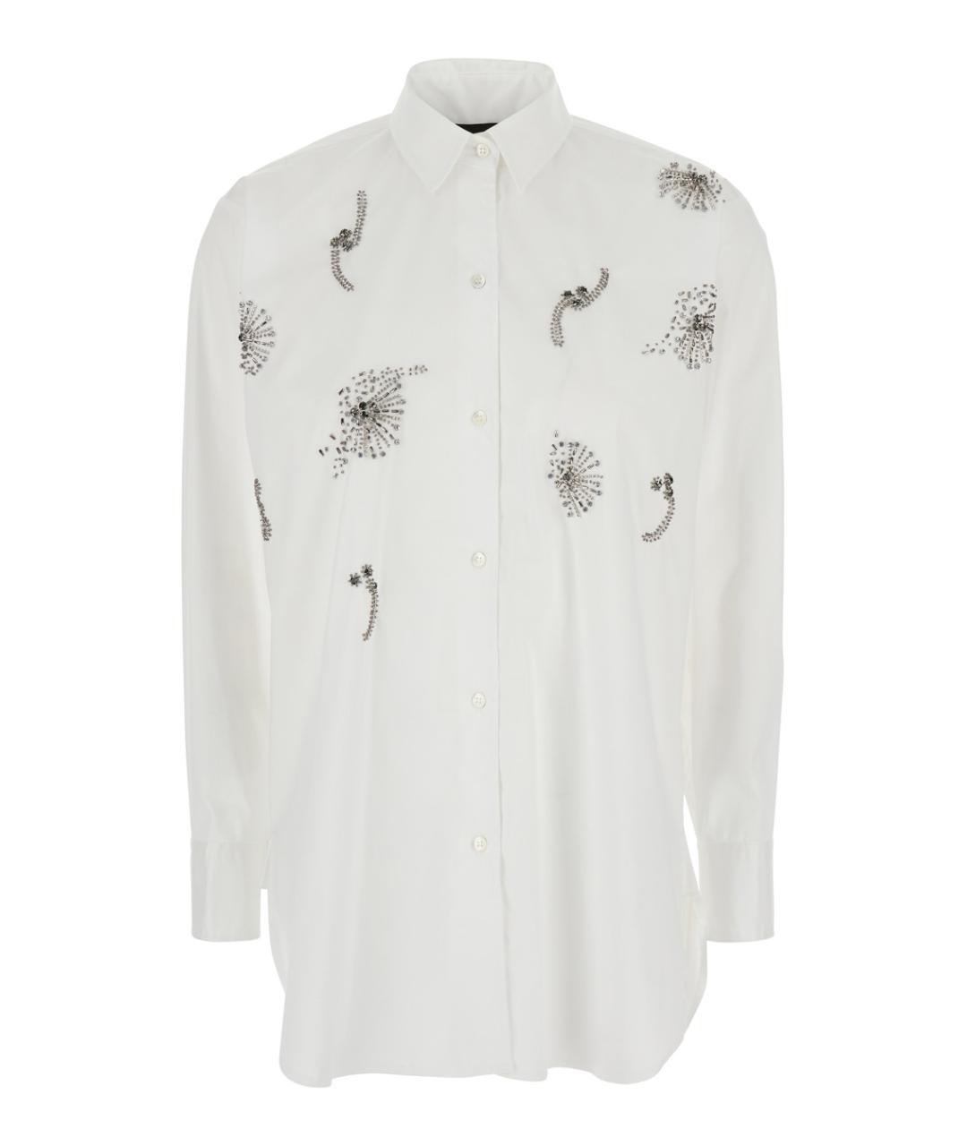 PLAIN Белая хлопковая рубашка, фото 1