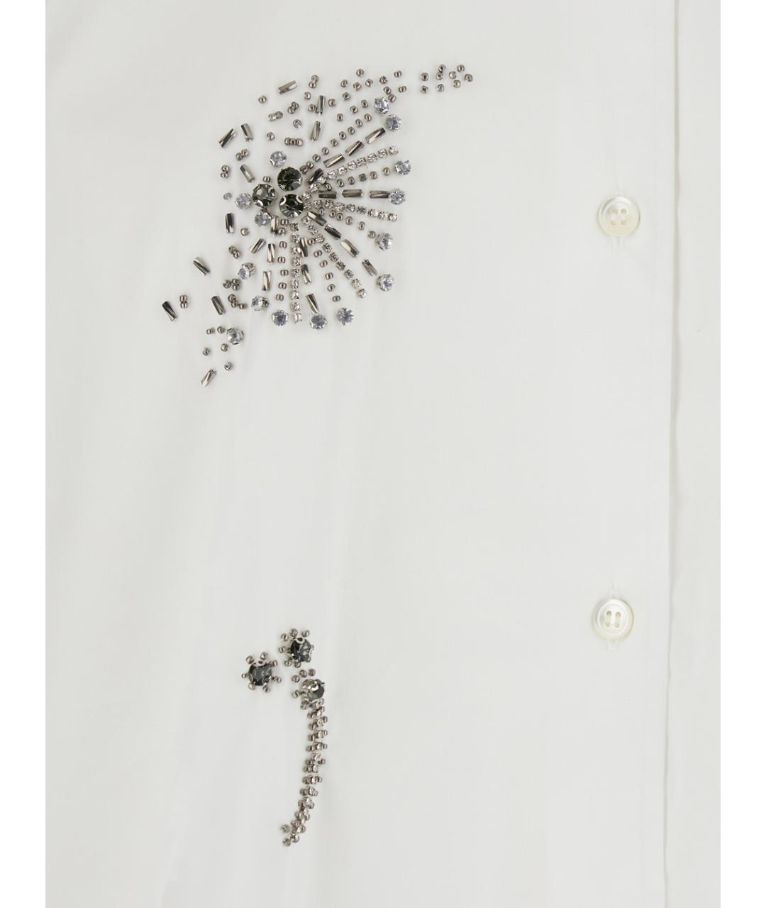 PLAIN Белая хлопковая рубашка, фото 3