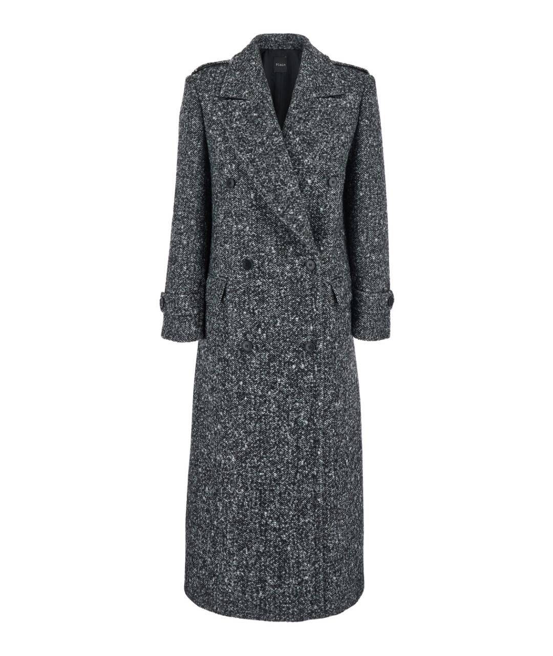 PLAIN Серое шерстяное пальто, фото 1