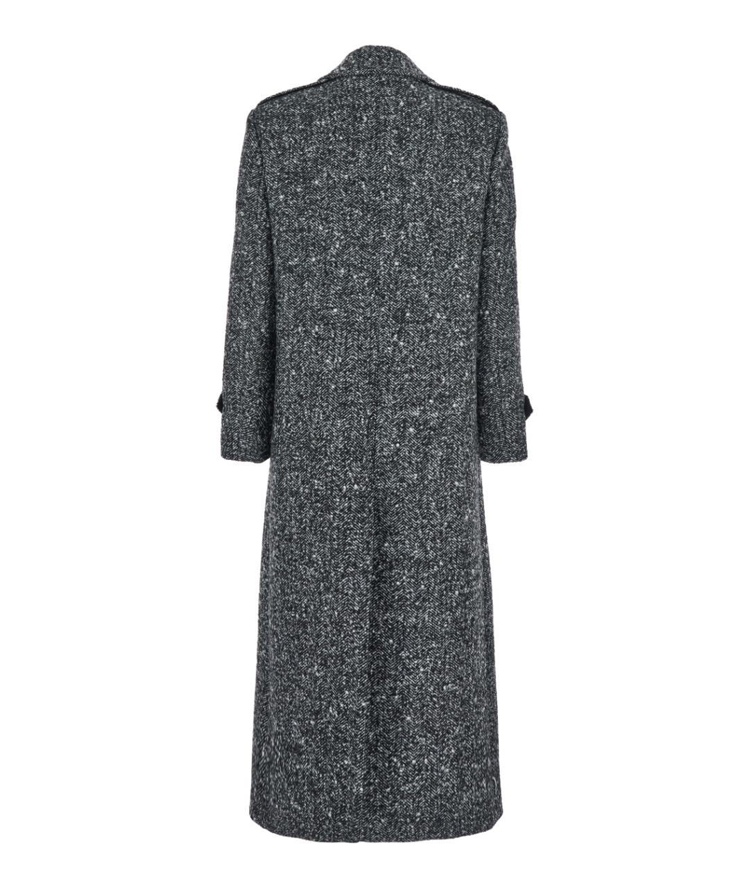 PLAIN Серое шерстяное пальто, фото 2