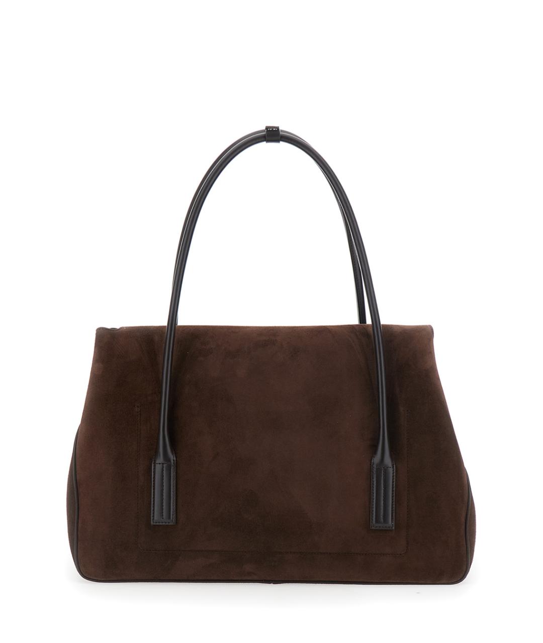 TOM FORD Коричневая кожаная сумка тоут, фото 2