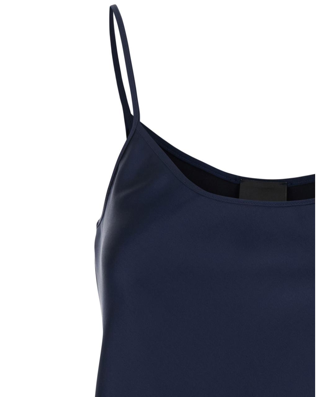 PLAIN Синяя майка, фото 3