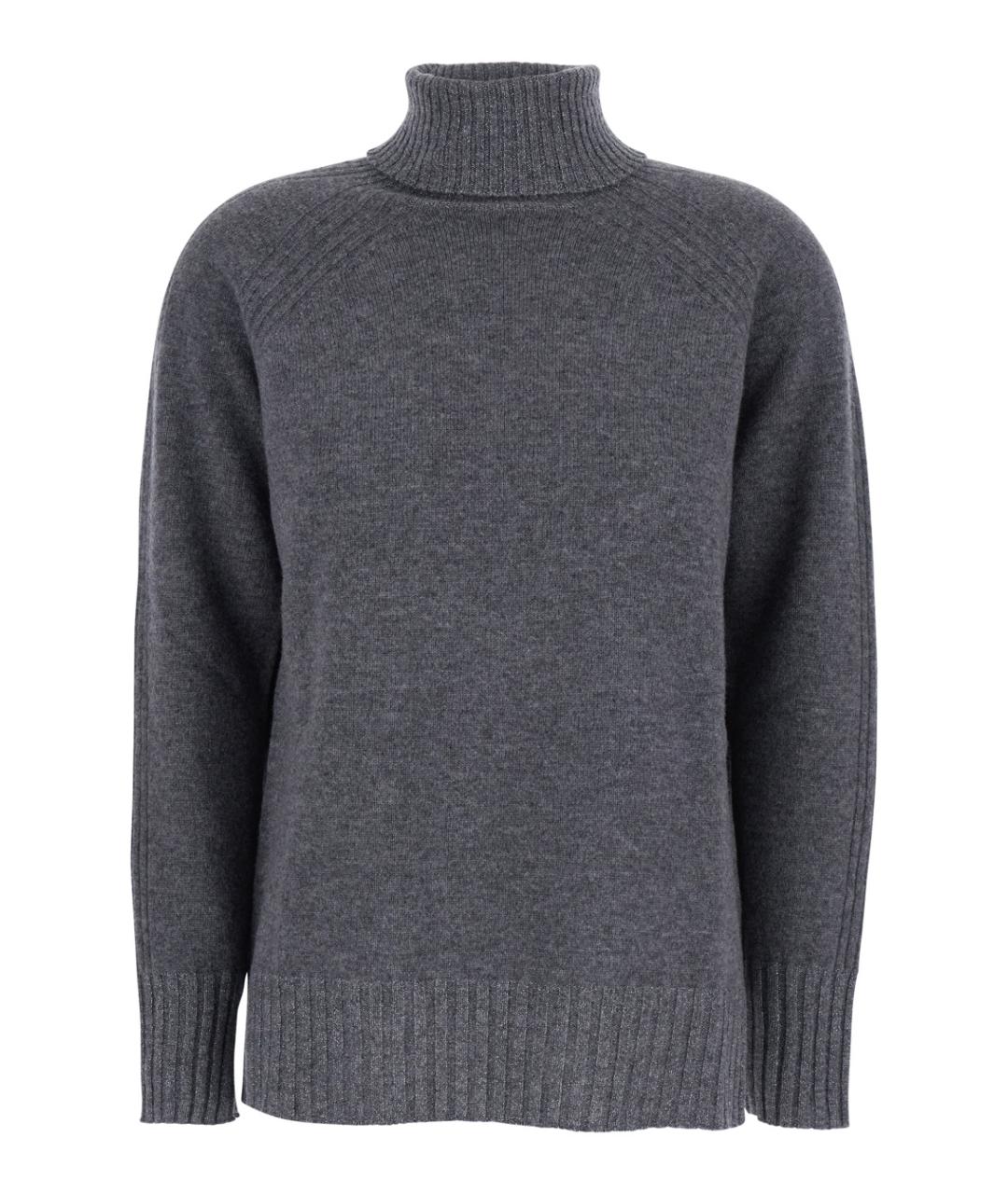 TWIN-SET Серый шерстяной джемпер / свитер, фото 1