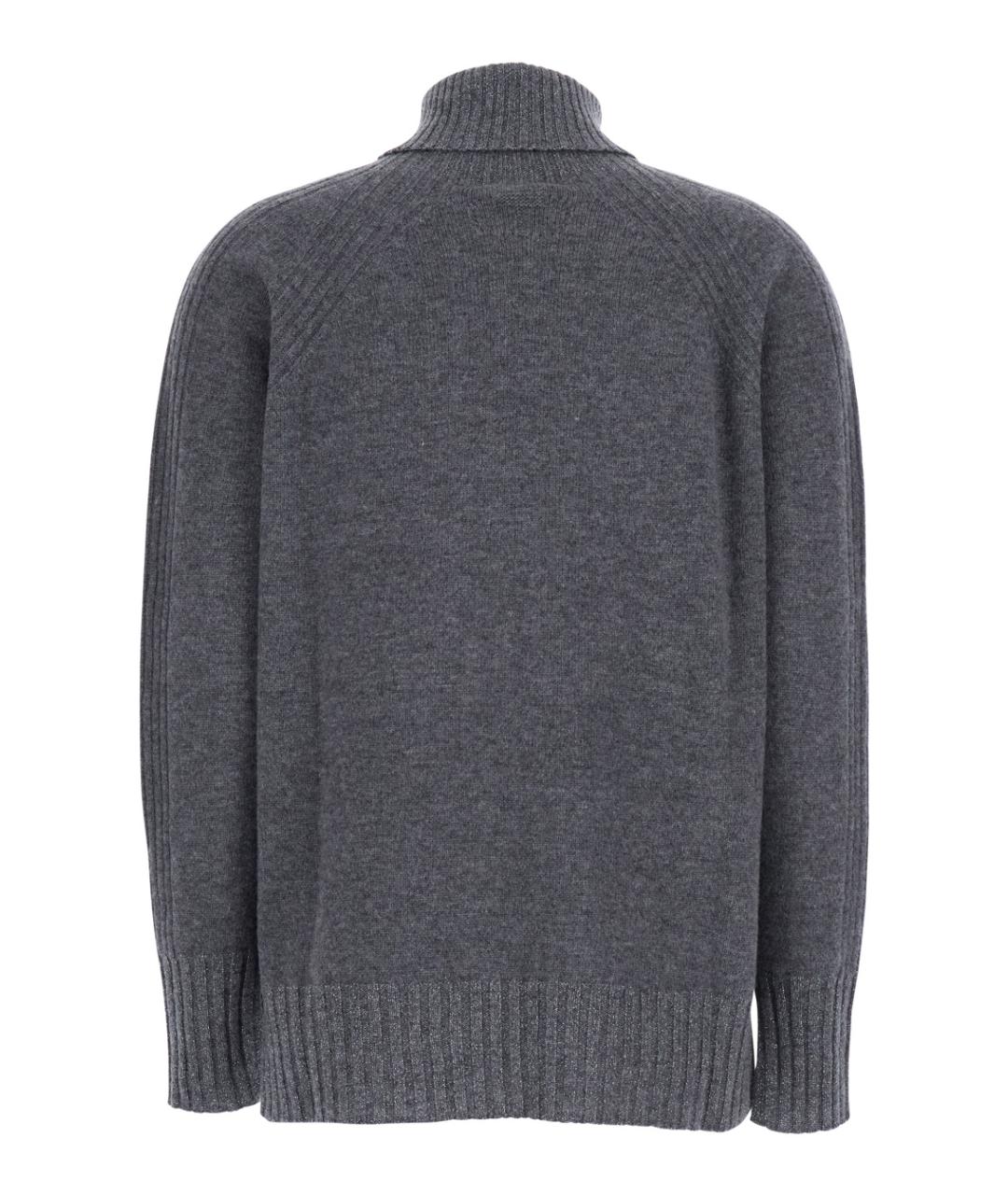 TWIN-SET Серый шерстяной джемпер / свитер, фото 2