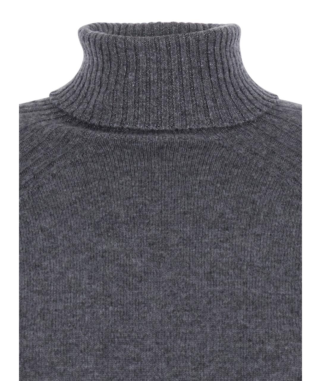 TWIN-SET Серый шерстяной джемпер / свитер, фото 3