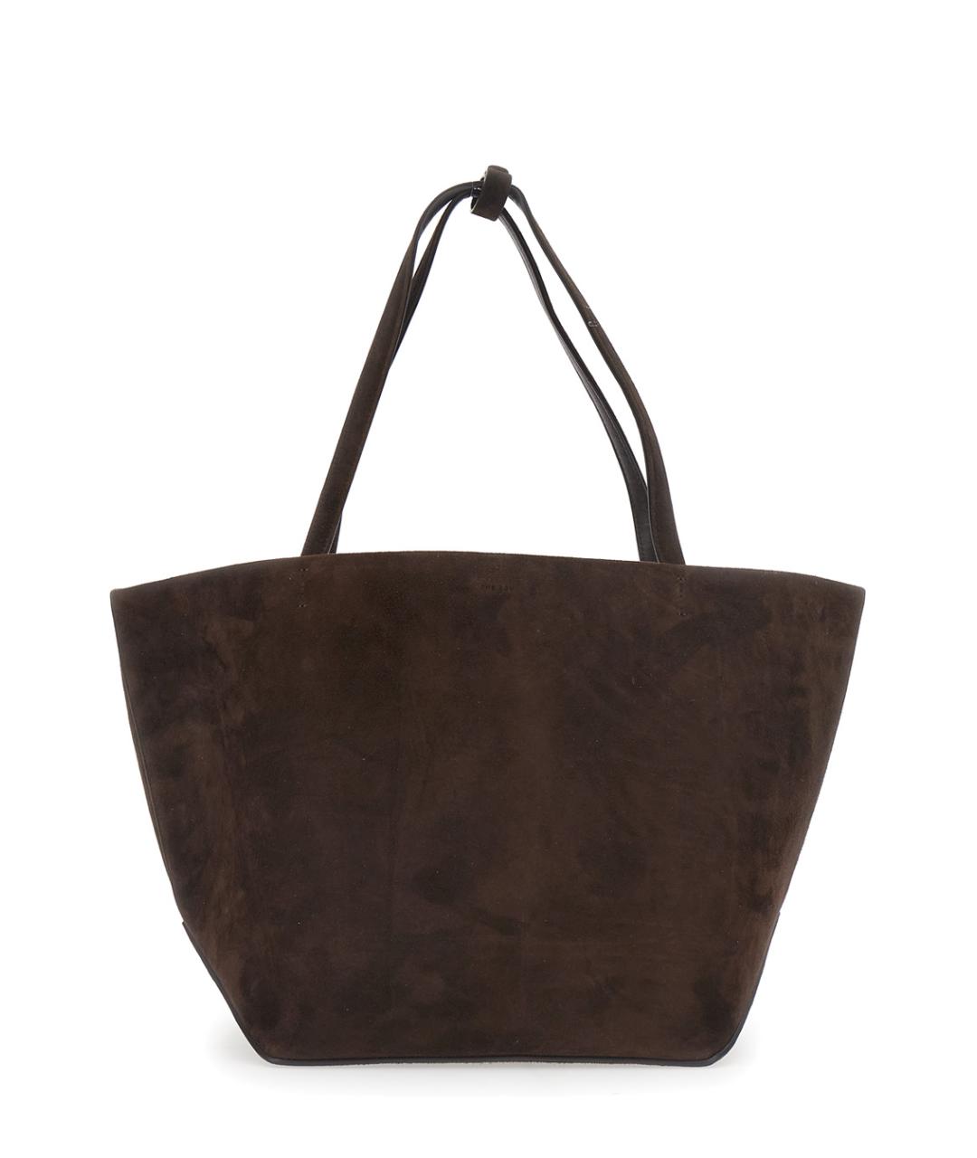 THE ROW Коричневая кожаная сумка тоут, фото 1