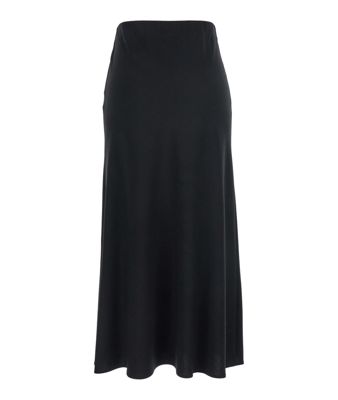 PLAIN Черная хлопковая юбка миди, фото 2