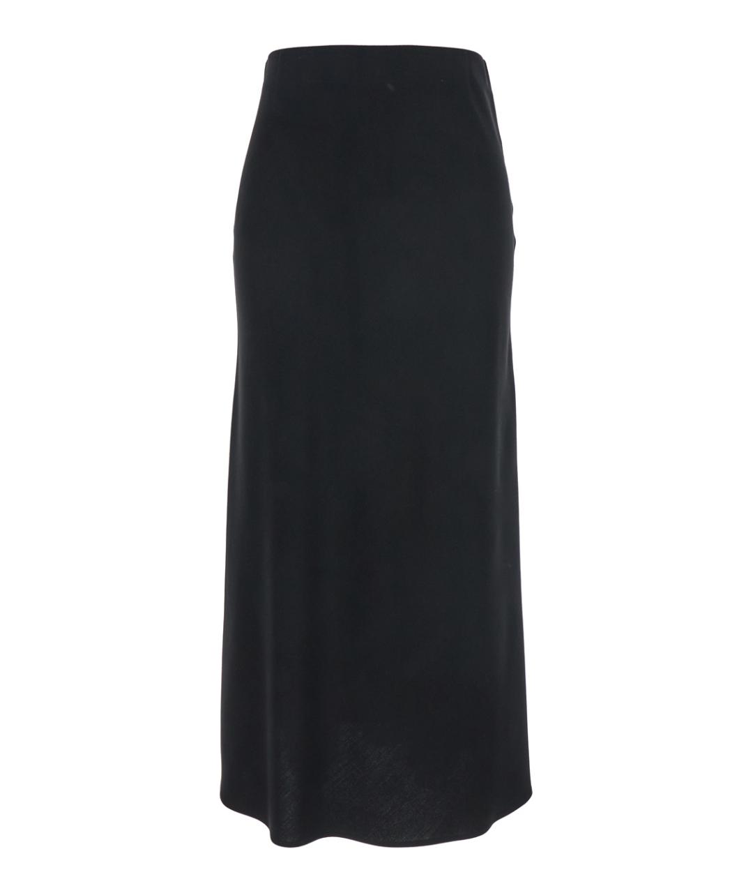 PLAIN Черная хлопковая юбка миди, фото 1