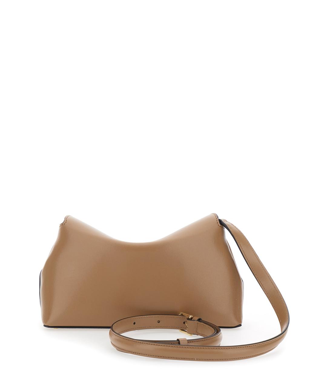 TOTEME Бежевая кожаная сумка через плечо, фото 2