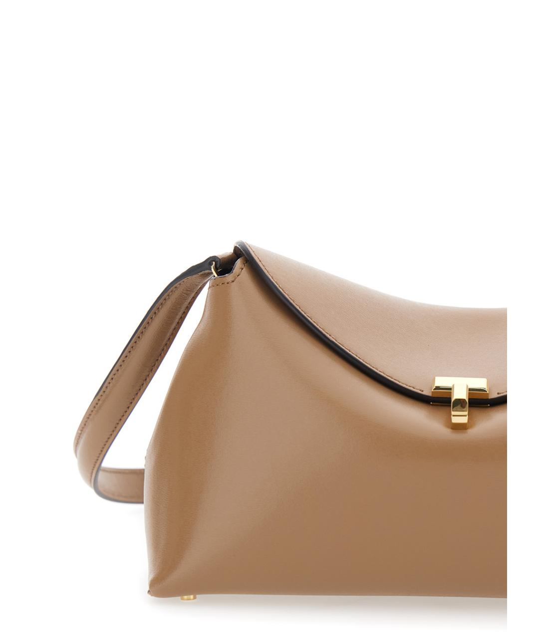 TOTEME Бежевая кожаная сумка через плечо, фото 3