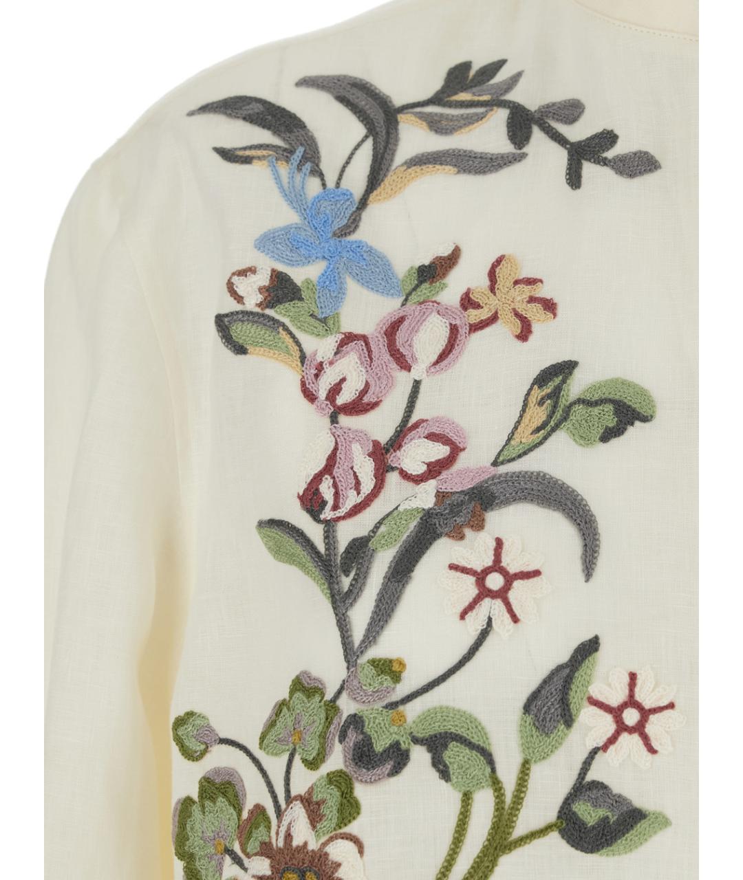 VALENTINO Бежевая льняная рубашка, фото 3