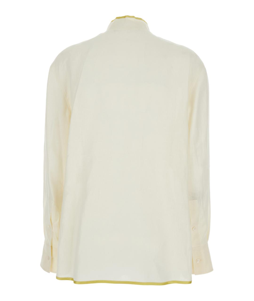 VALENTINO Бежевая льняная рубашка, фото 2