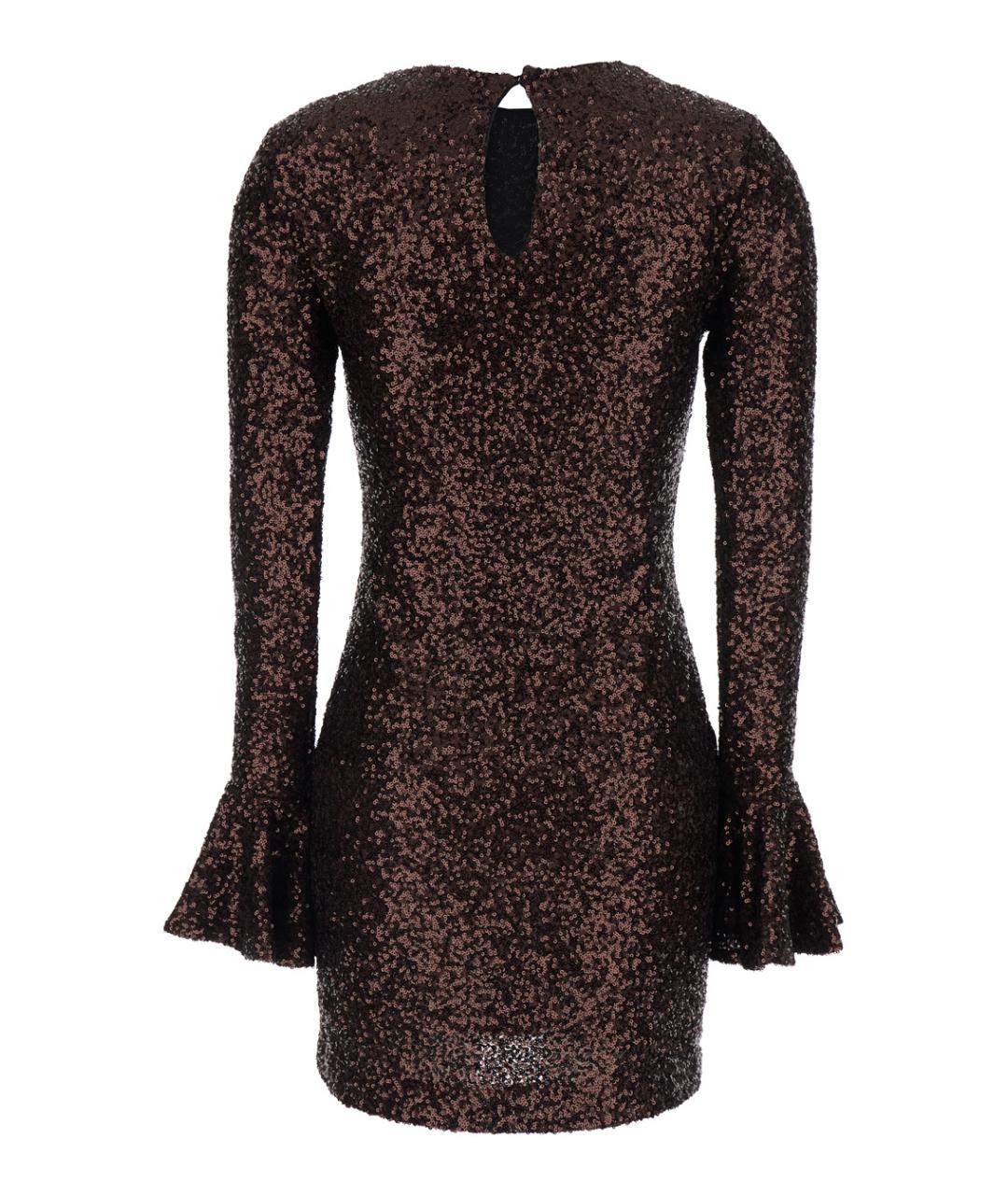 PLAIN Коричневое вечернее платье, фото 2