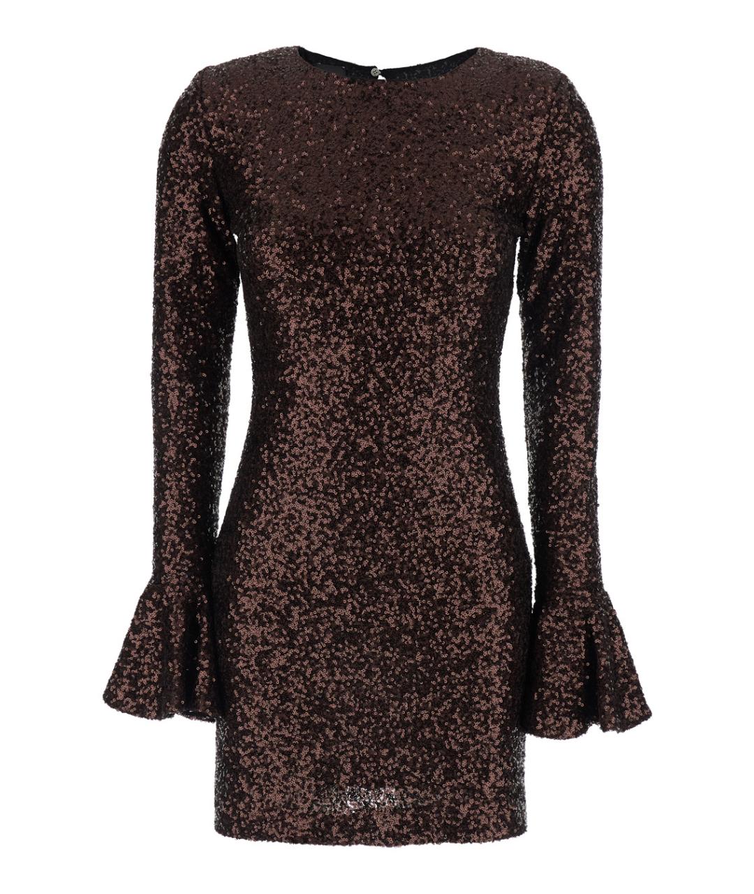 PLAIN Коричневое вечернее платье, фото 1