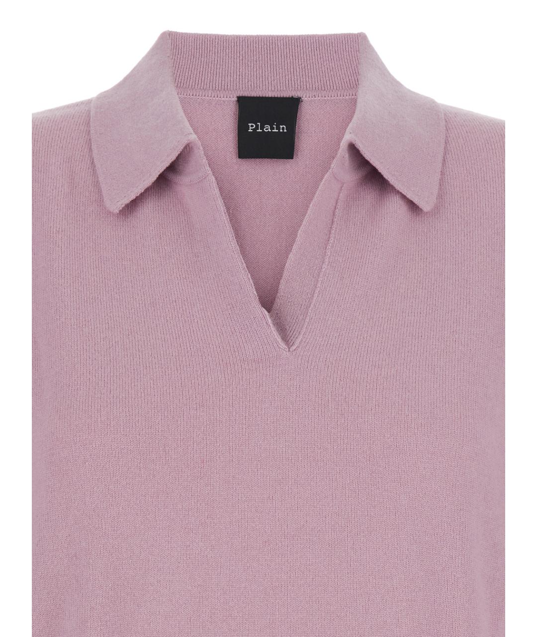 PLAIN Розовый кашемировый джемпер / свитер, фото 3