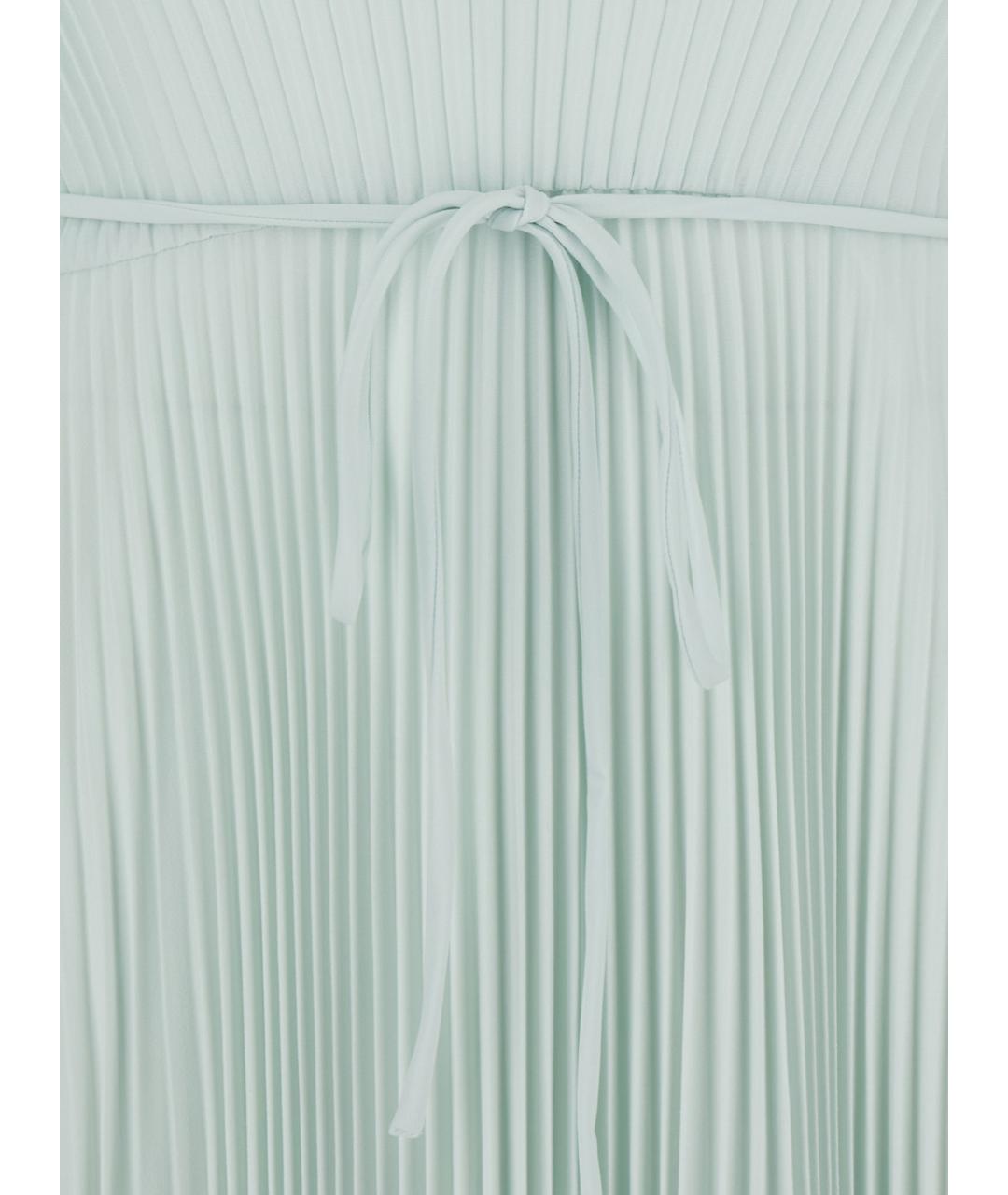 TWIN-SET Голубое полиэстеровое повседневное платье, фото 3