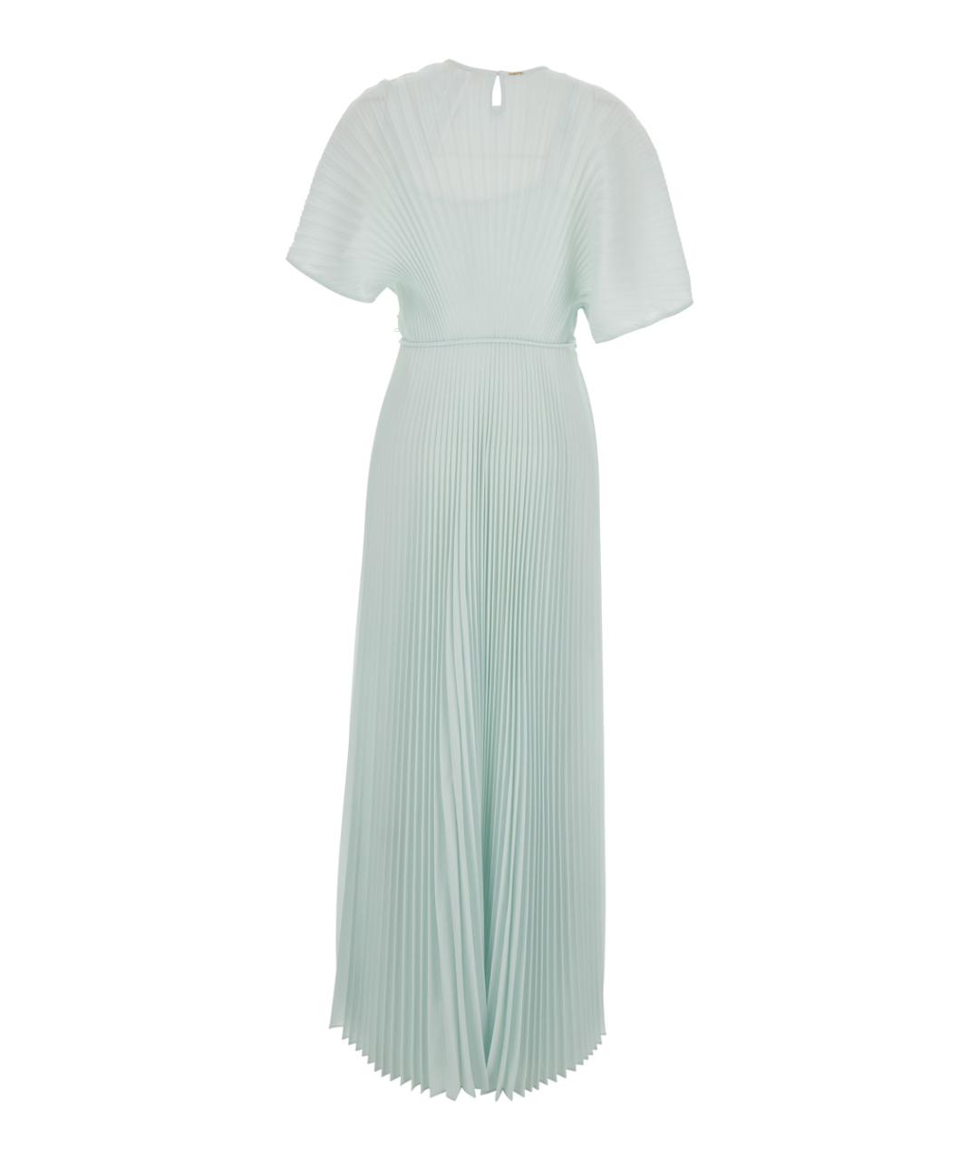 TWIN-SET Голубое полиэстеровое повседневное платье, фото 2