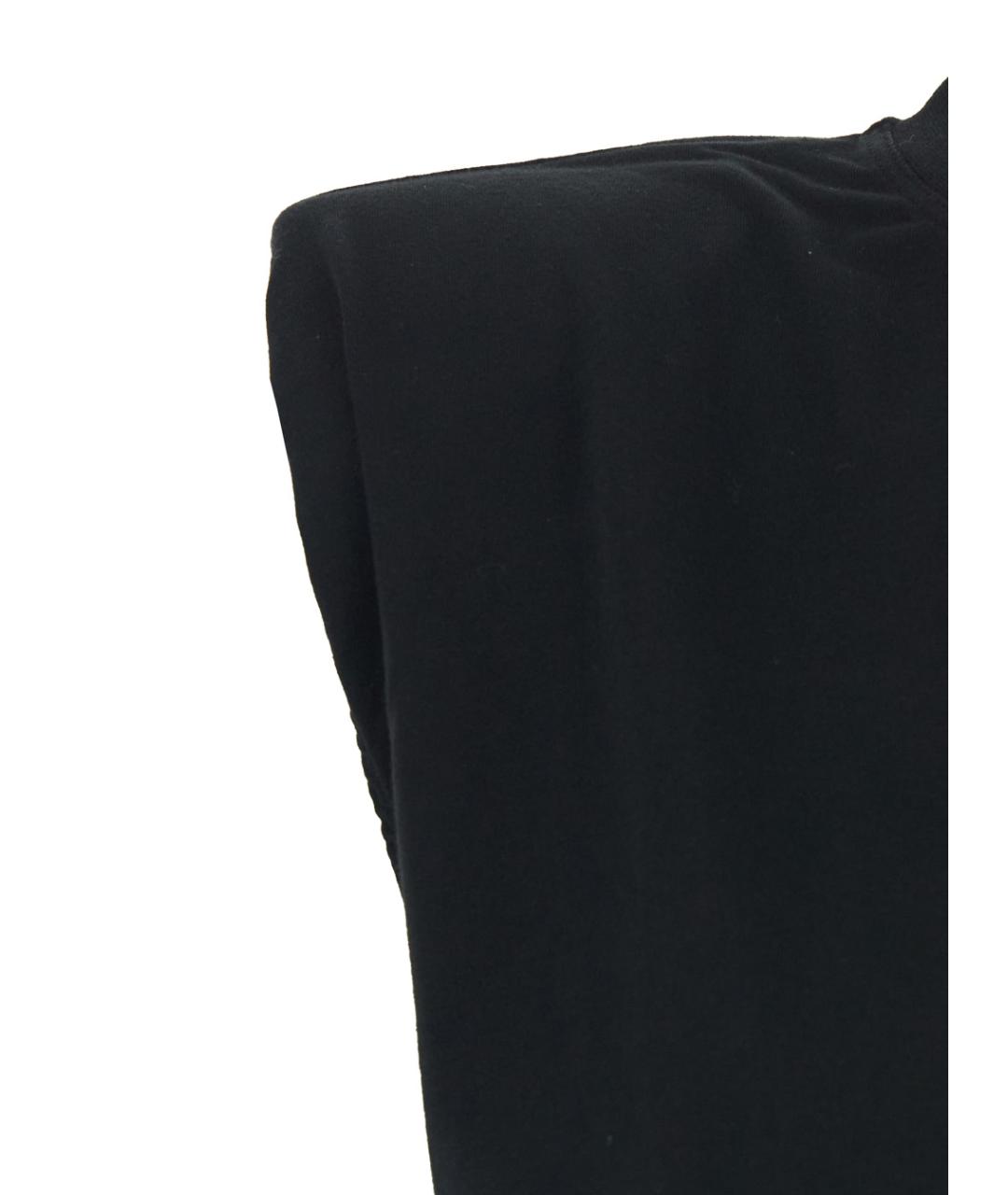 AG JEANS Черная хлопковая майка, фото 3