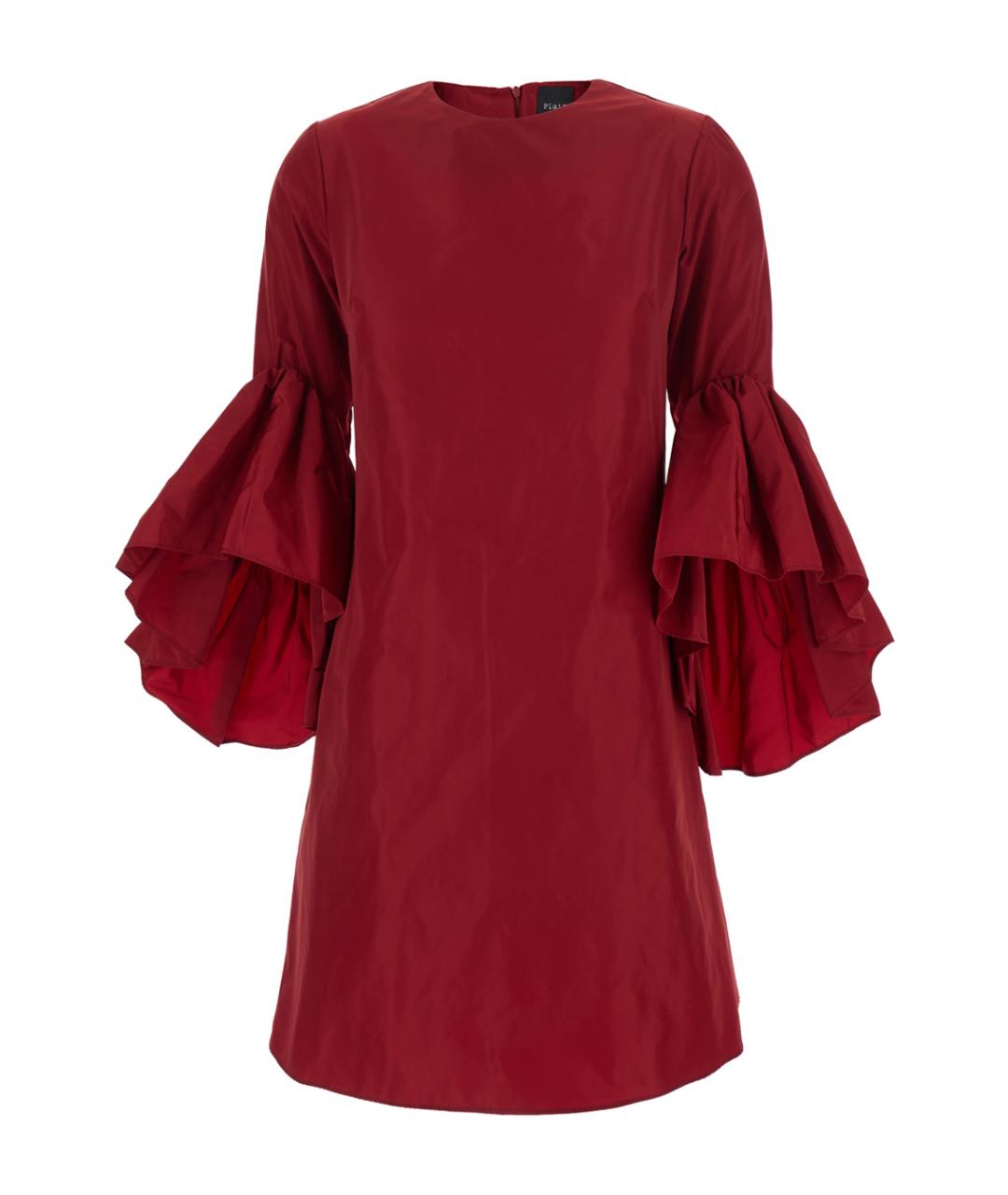 PLAIN Красное повседневное платье, фото 1