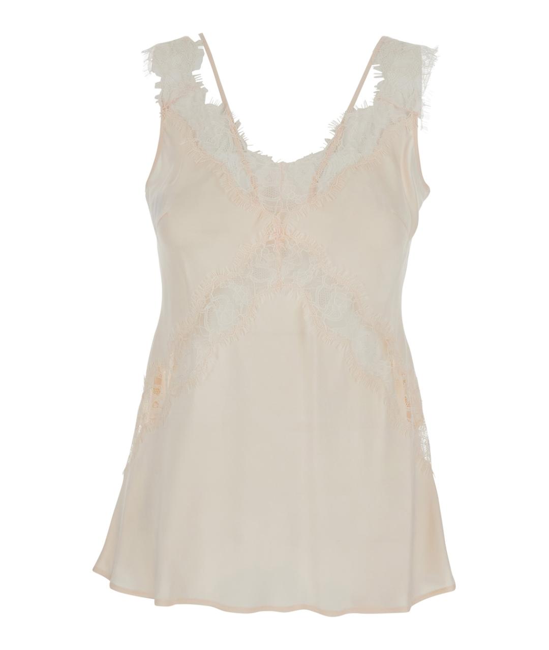 PINKO Розовая вискозная майка, фото 1