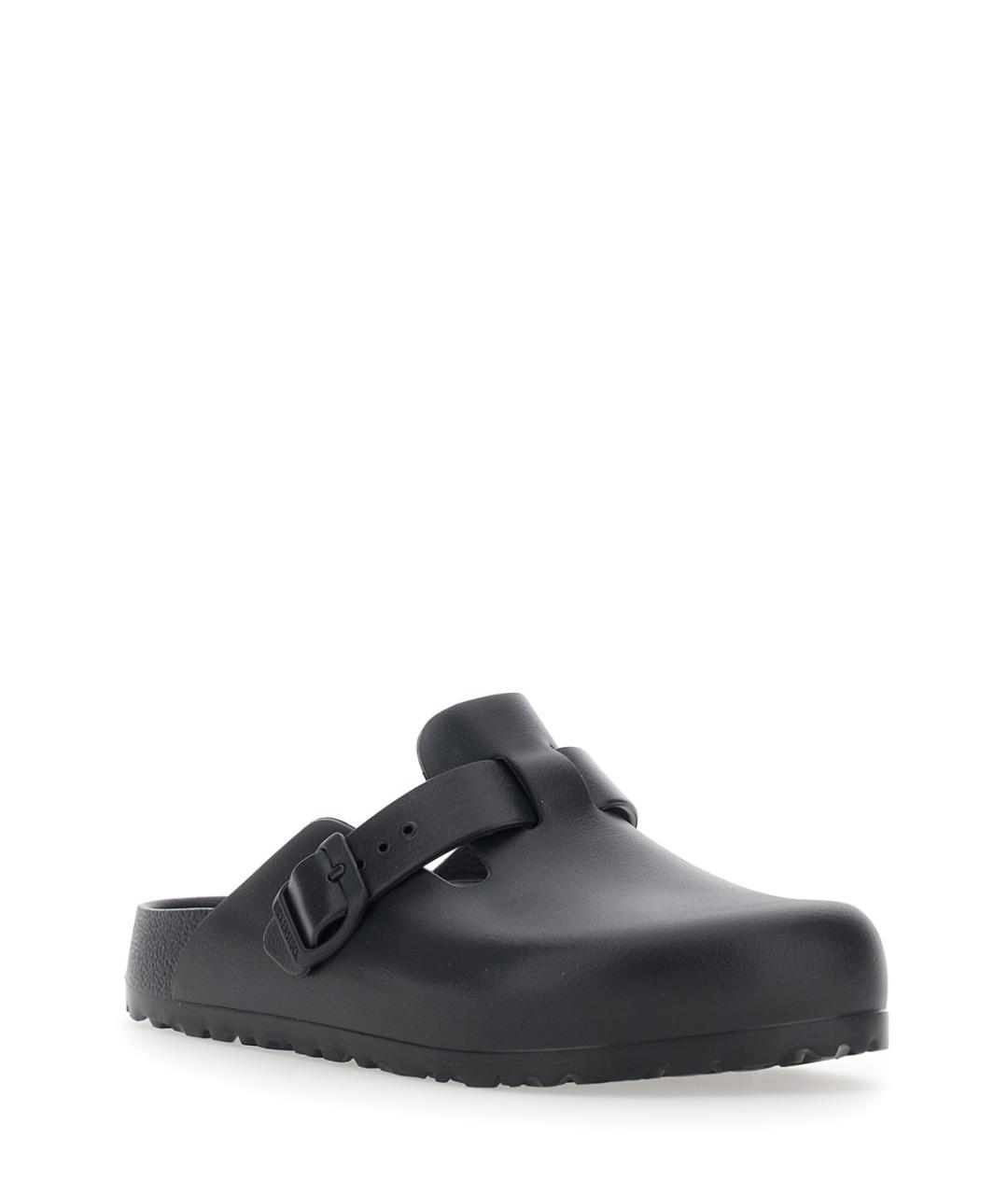 BIRKENSTOCK Черные синтетические шлепанцы, фото 2