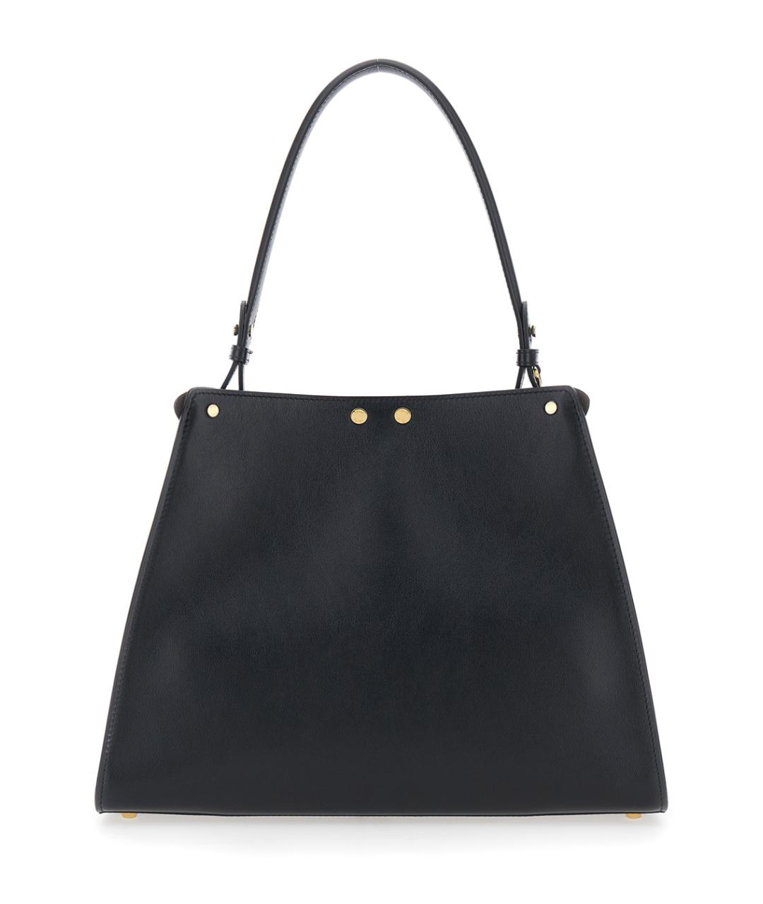 FENDI Черная кожаная сумка тоут, фото 2