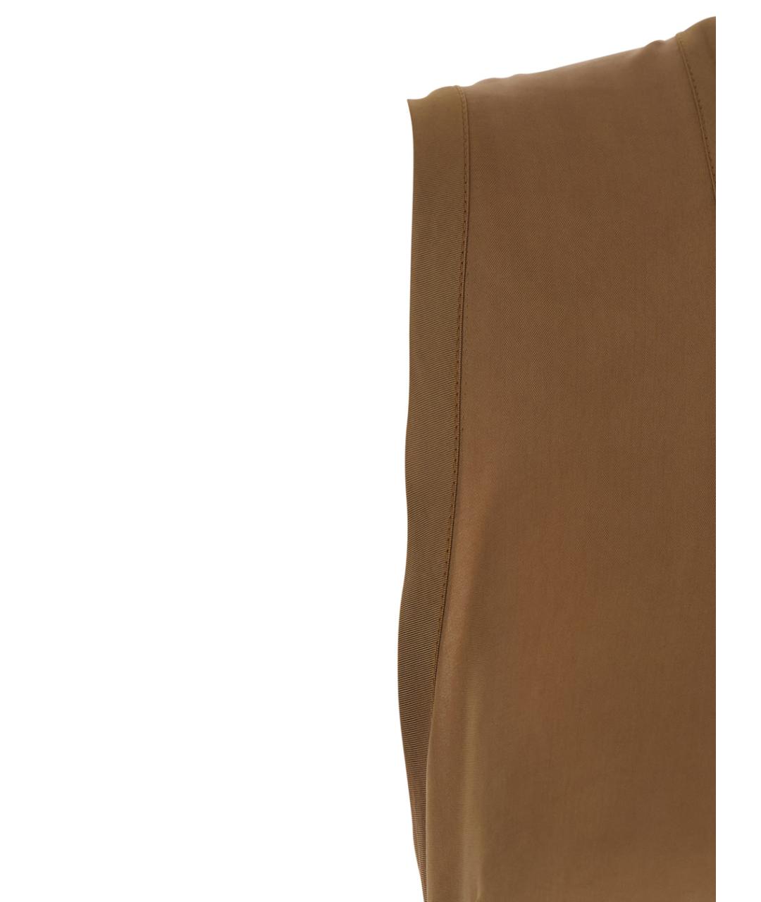 JUCCA Коричневое вискозное повседневное платье, фото 3