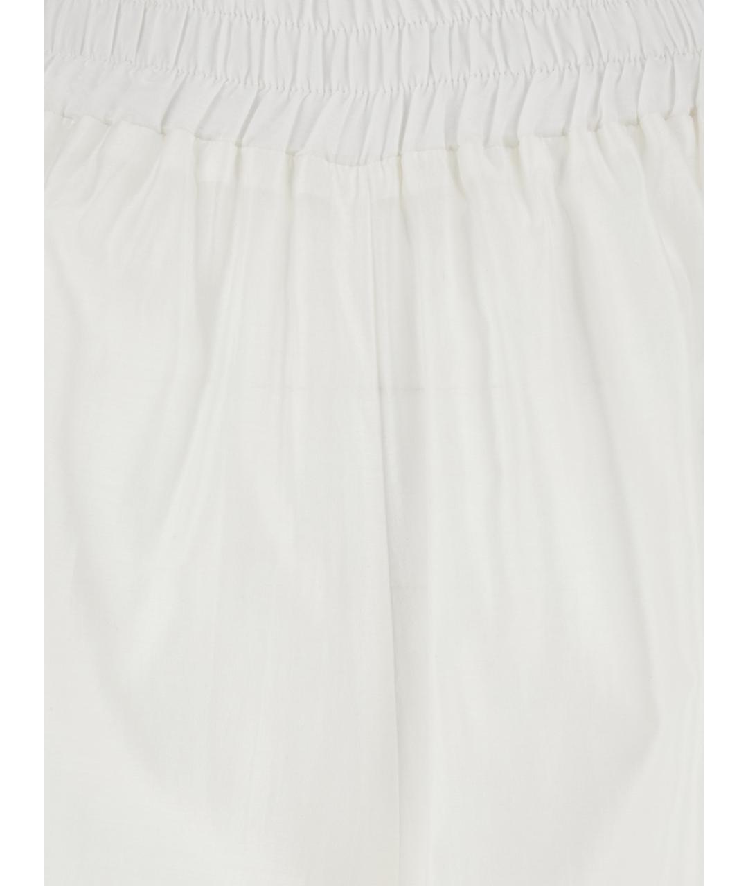 PLAIN Белые прямые брюки, фото 3