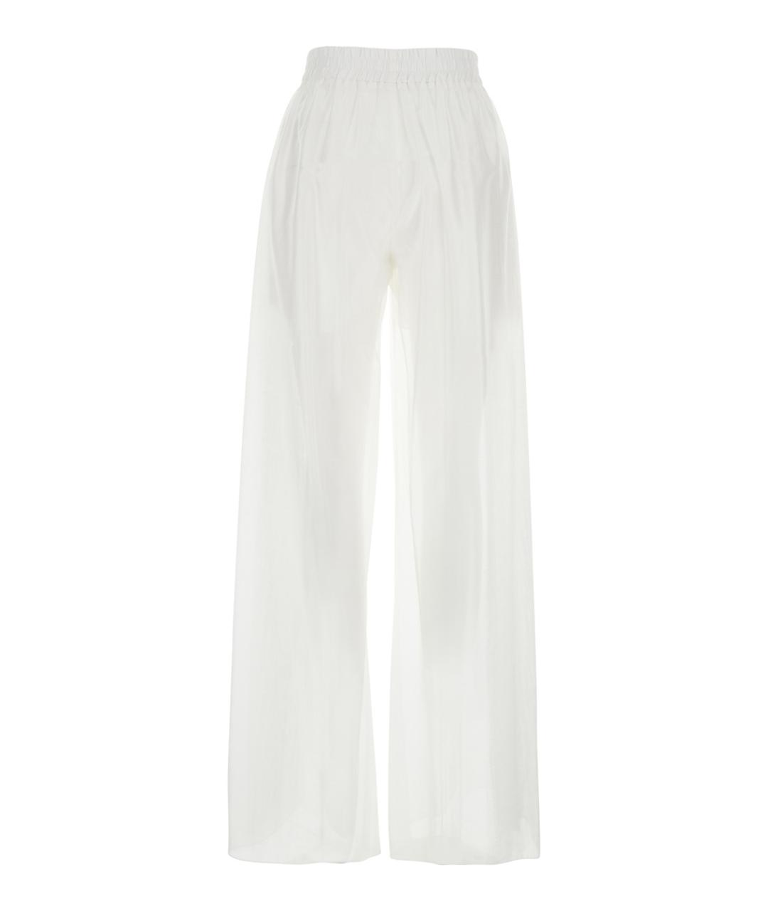PLAIN Белые прямые брюки, фото 2