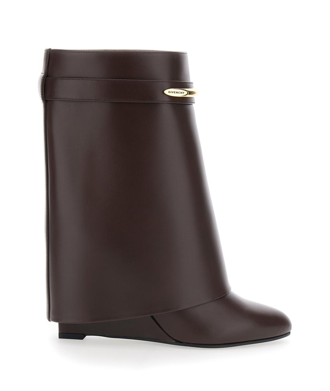 GIVENCHY Коричневые кожаные полусапоги, фото 1