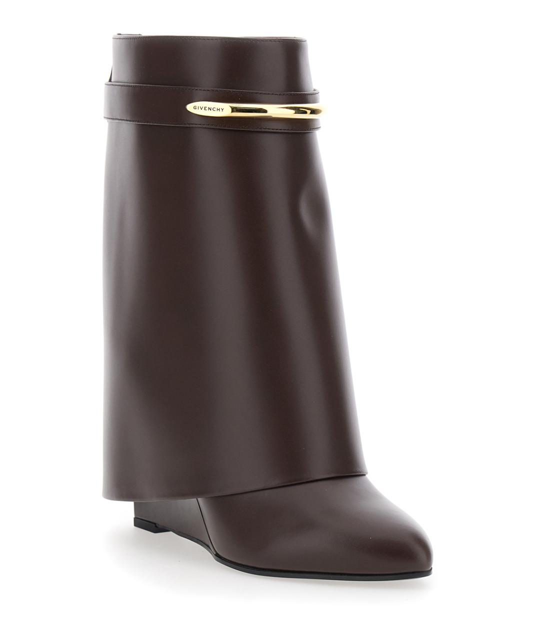 GIVENCHY Коричневые кожаные полусапоги, фото 2