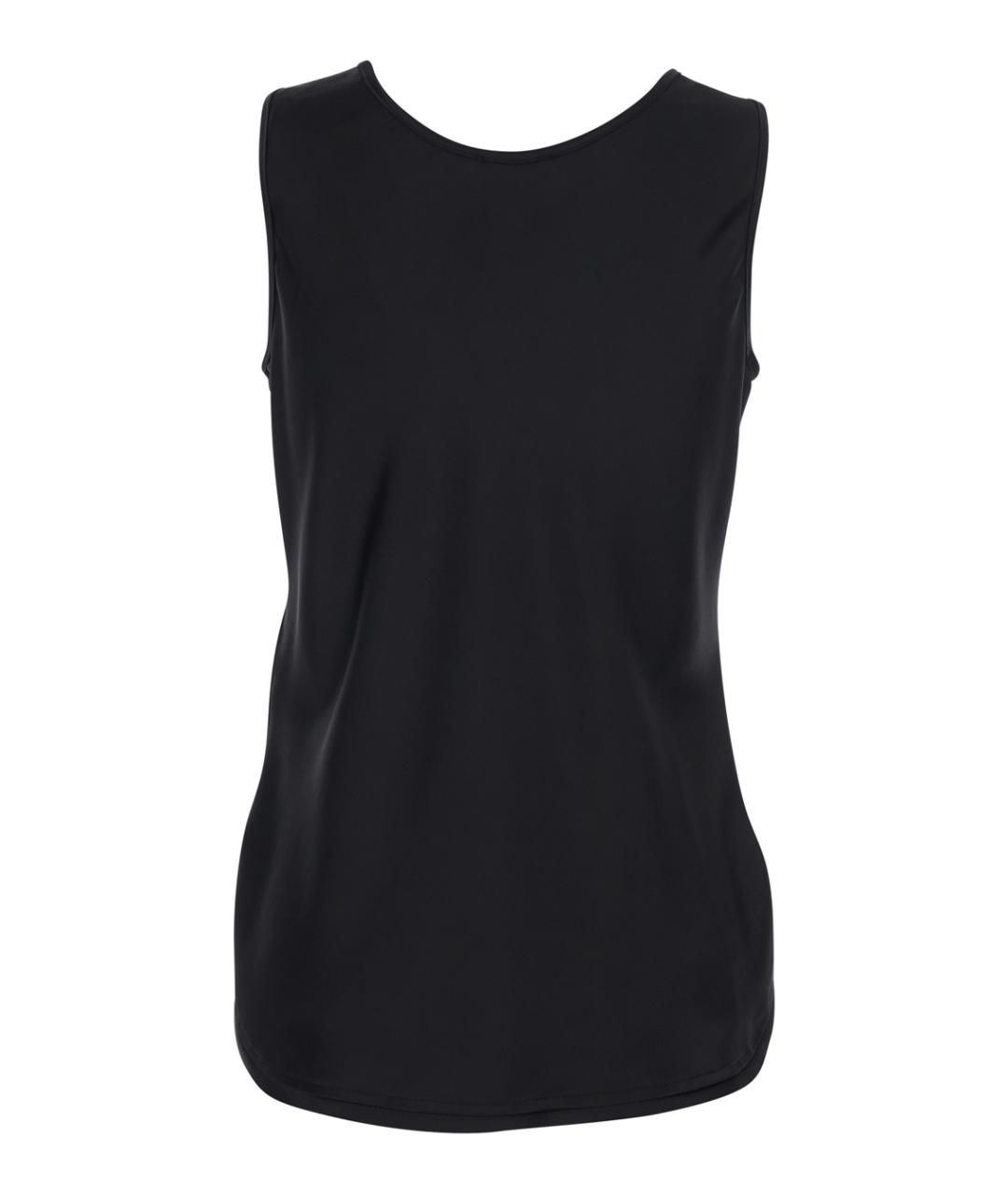 PLAIN Черная полиэстеровая майка, фото 2