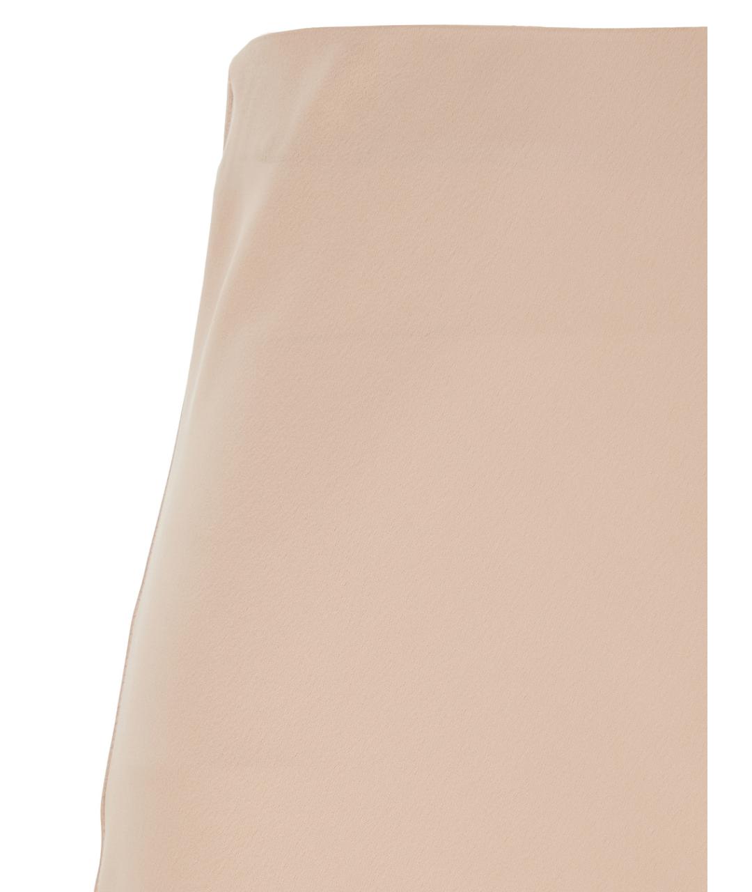 PLAIN Бежевая полиэстеровая юбка миди, фото 3