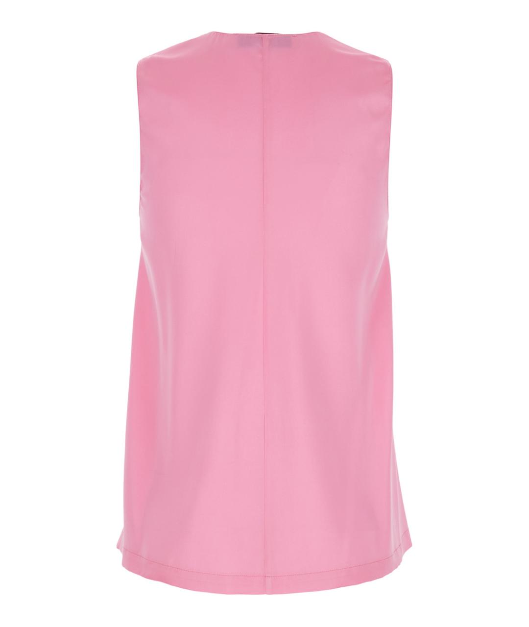 JUCCA Розовая шелковая майка, фото 2
