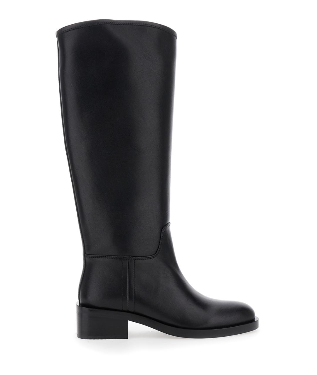 JEFFREY CAMPBELL Черные кожаные сапоги, фото 1