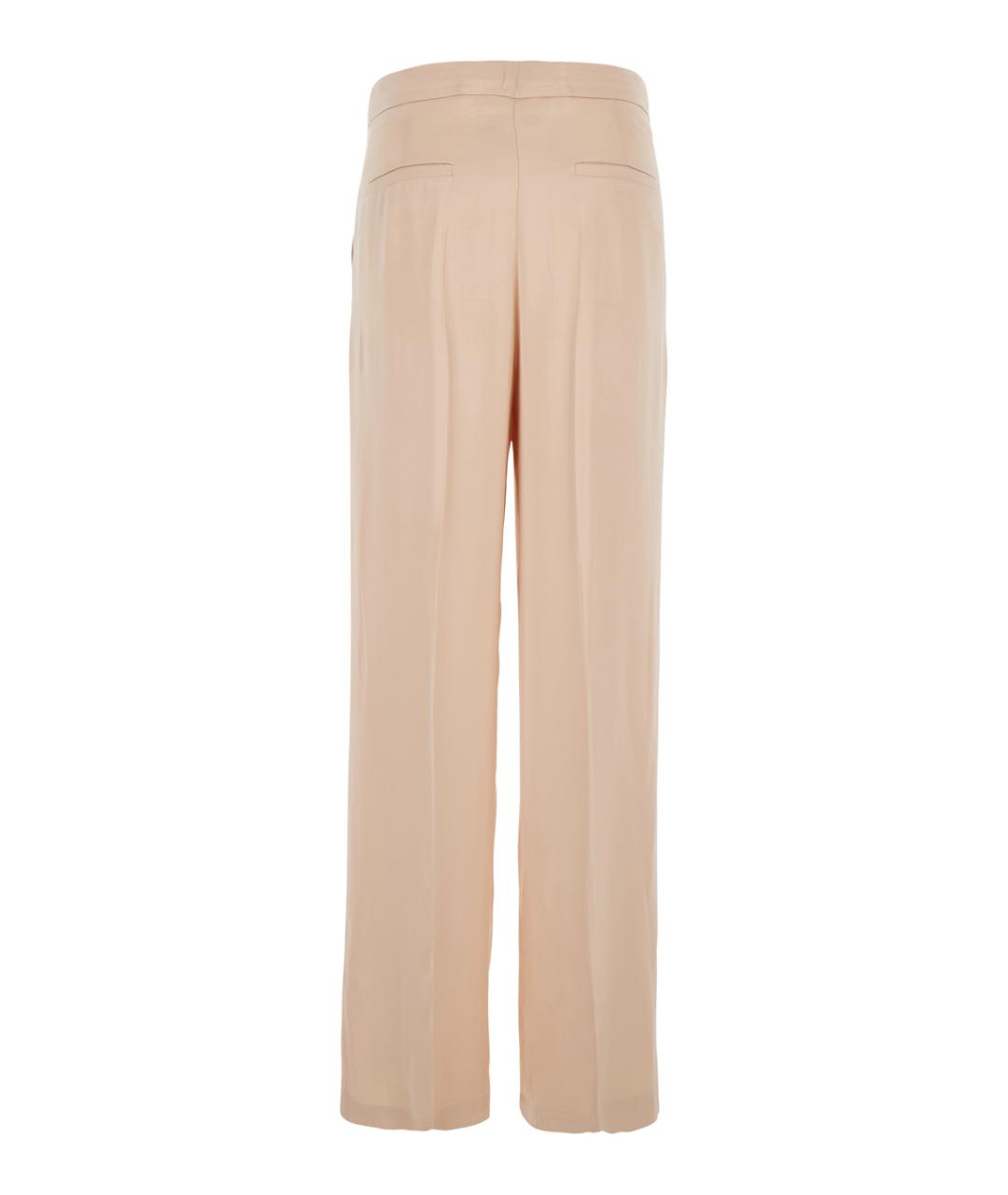 JUCCA Бежевые вискозные прямые брюки, фото 2