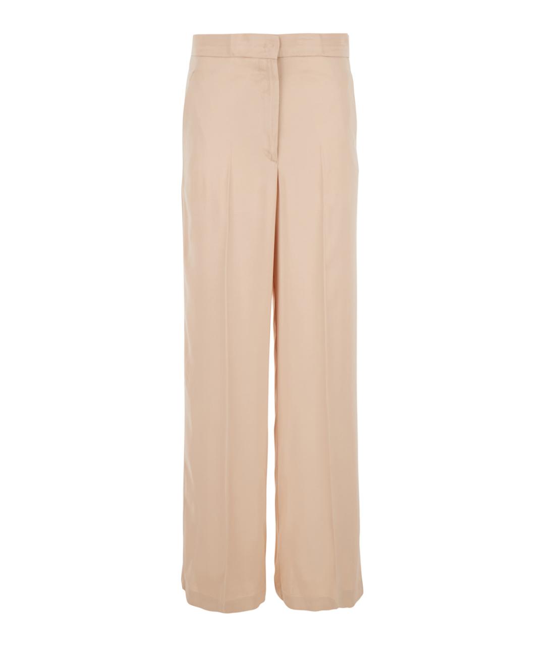 JUCCA Бежевые вискозные прямые брюки, фото 1