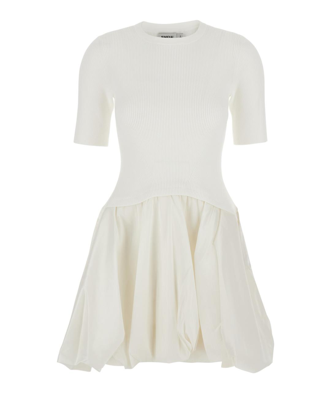 SIMKHAI Белое вискозное повседневное платье, фото 1