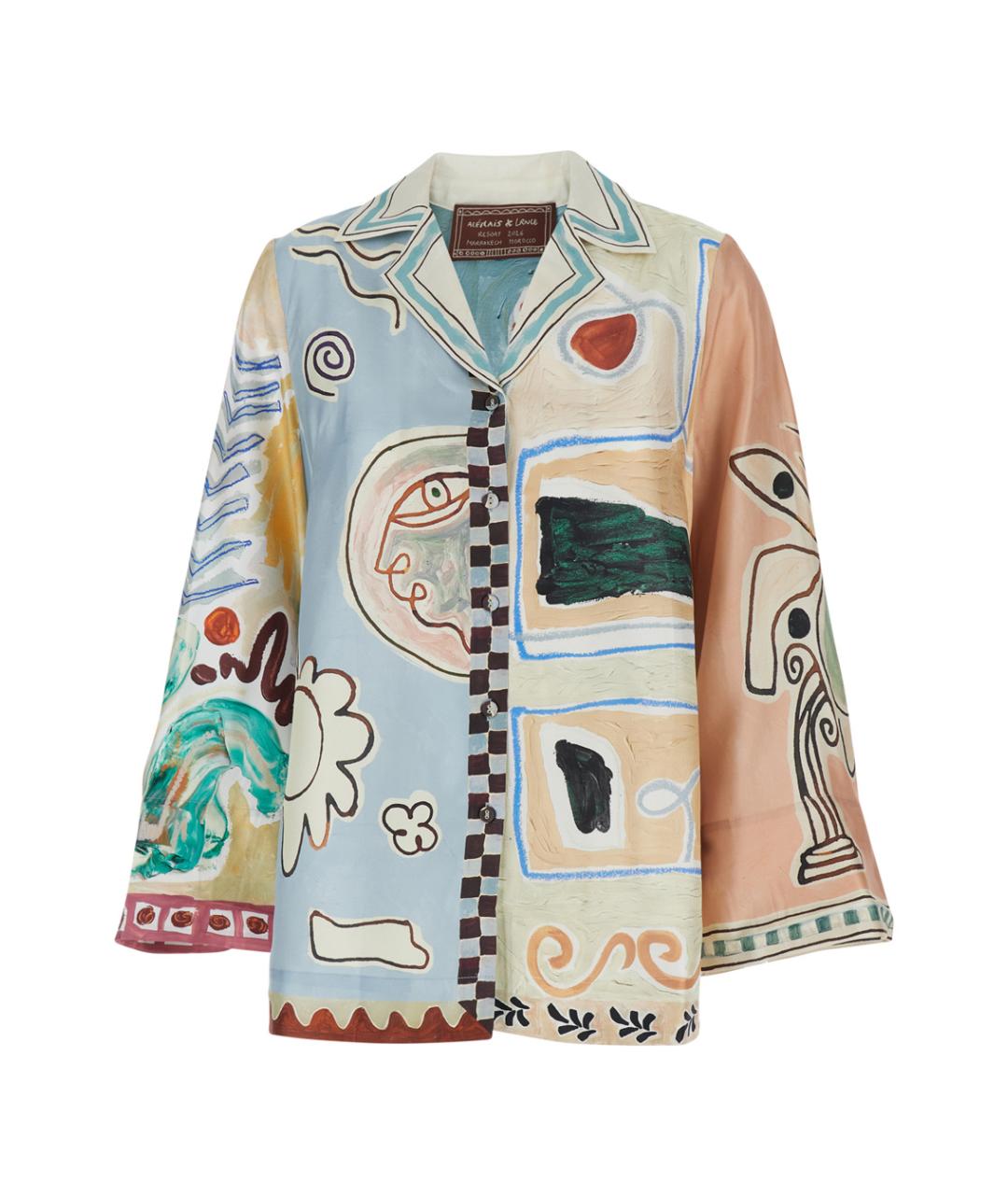 Alemais Мульти шелковая рубашка, фото 1