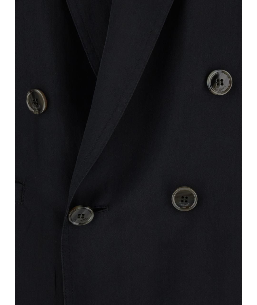 SAINT LAURENT Черный шелковый жакет/пиджак, фото 3