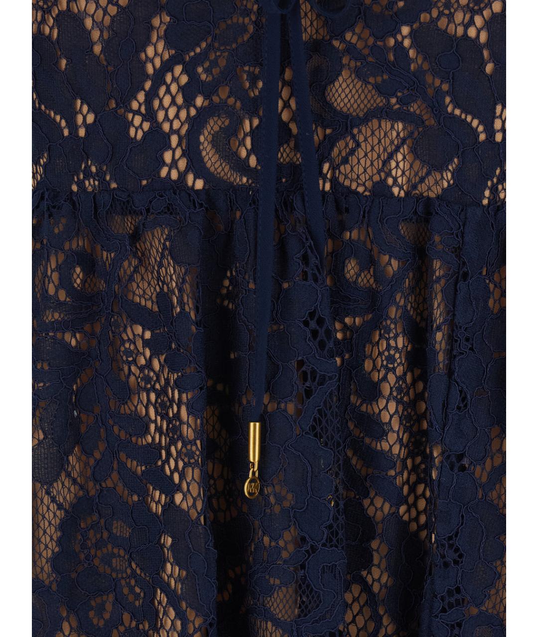 MICHAEL MICHAEL KORS Синее полиамидовое вечернее платье, фото 3