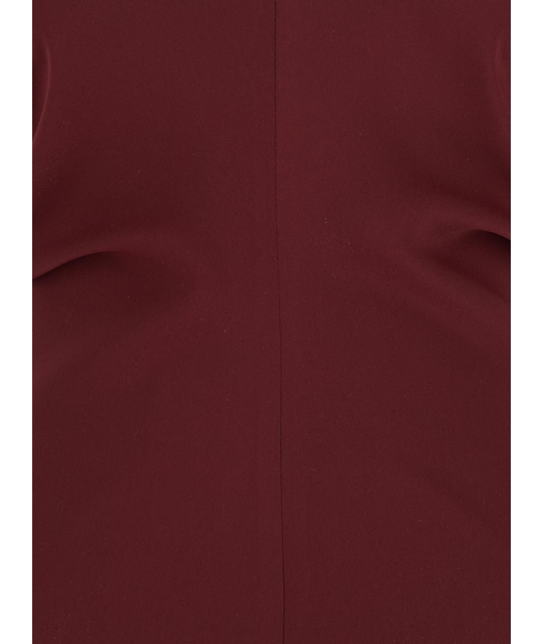 PLAIN Бордовое полиэстеровое коктейльное платье, фото 3