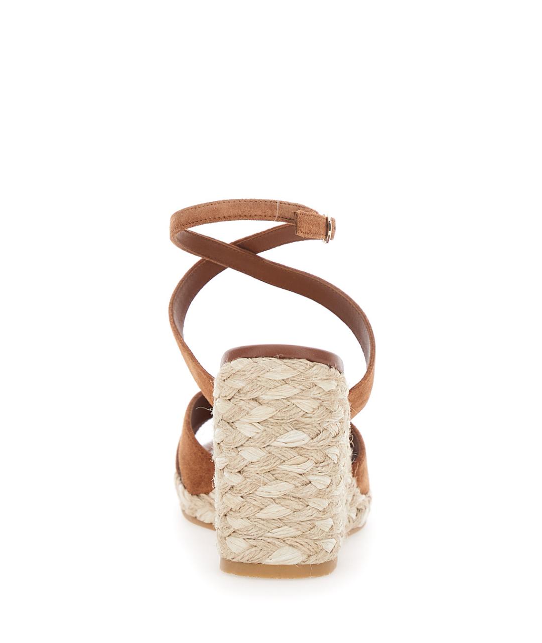 STUART WEITZMAN Коричневые кожаные эспадрильи, фото 4